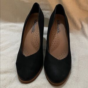 SoftWalk Women's Black Heels